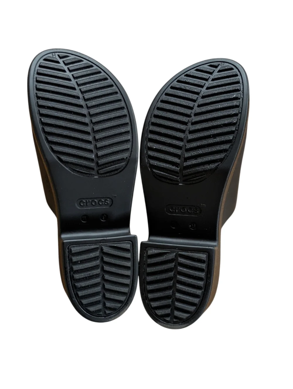 Crocs Brooklyn Slide Heel Sandals Black Size 9 - Picture 6 of 10